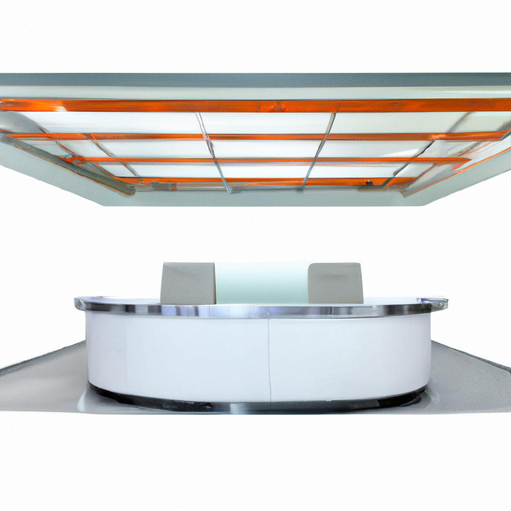 AI 생성 이미지: ABV 미니멀 스튜디오 내부, 화이트 배경지와 색교정 모니터